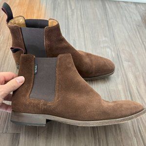 PAUL SMITH | BROWN SUEDE CHELSEA BOOTS
